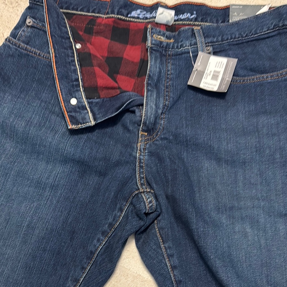 Eddie Bauer Mr Flannel Lined Flex Straight